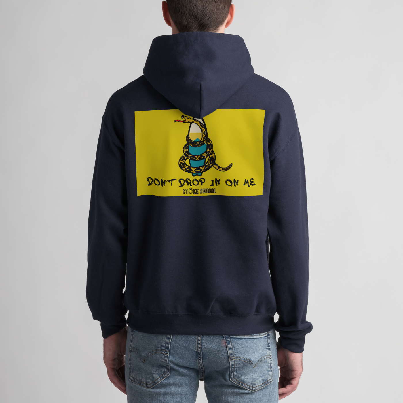 unisex hoodie don't drop in on me snake surf culture