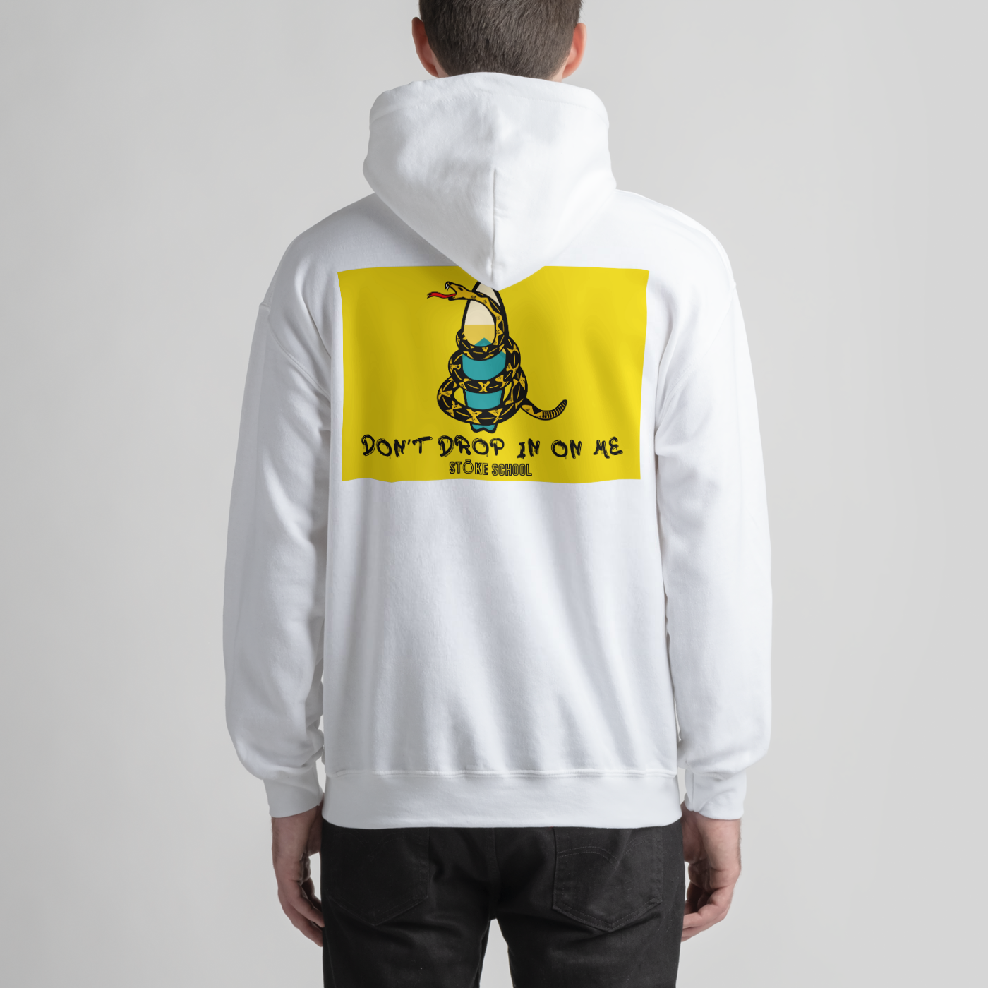 unisex hoodie don't drop in on me snake surf culture