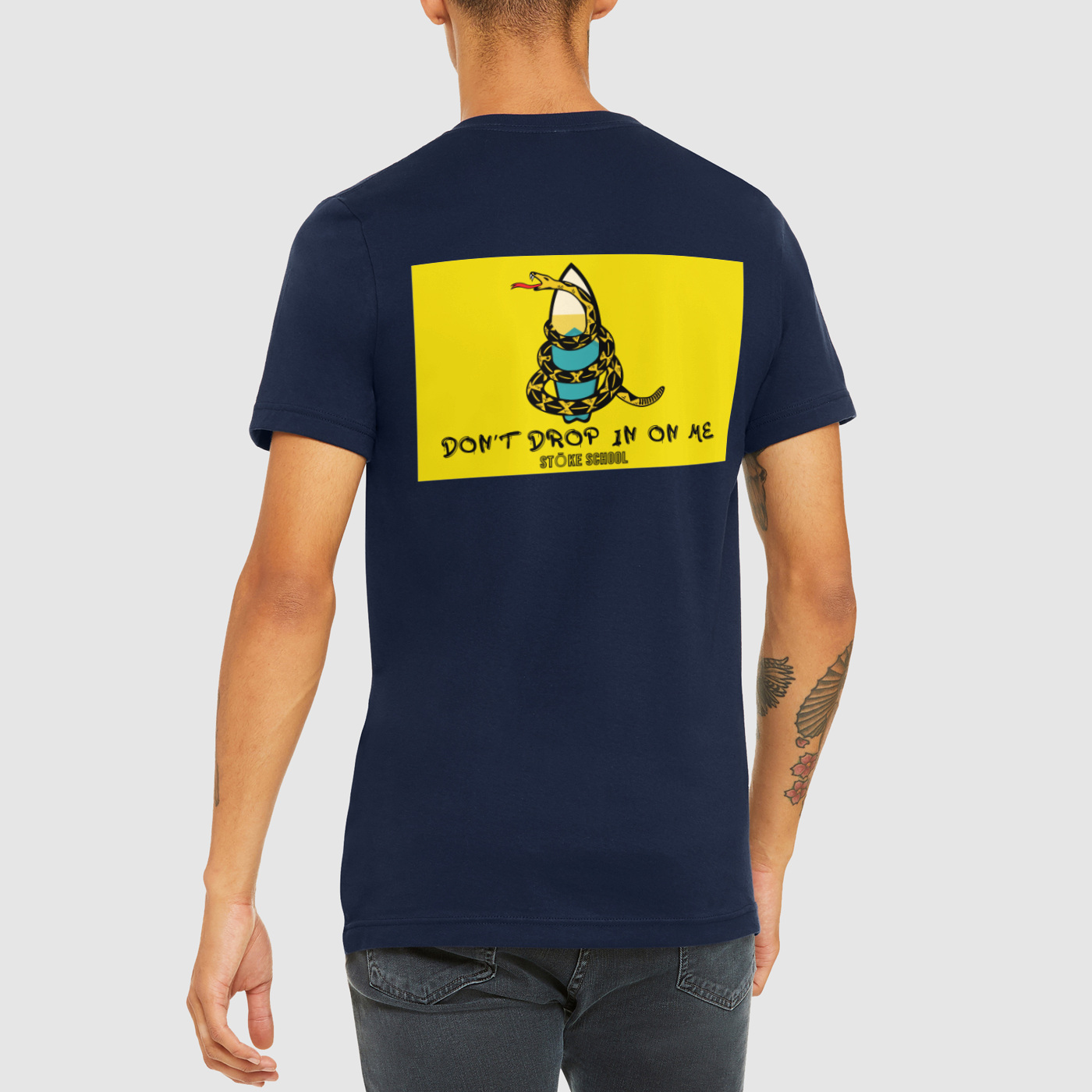 Crew tee don't drop in on me surf culture fashion