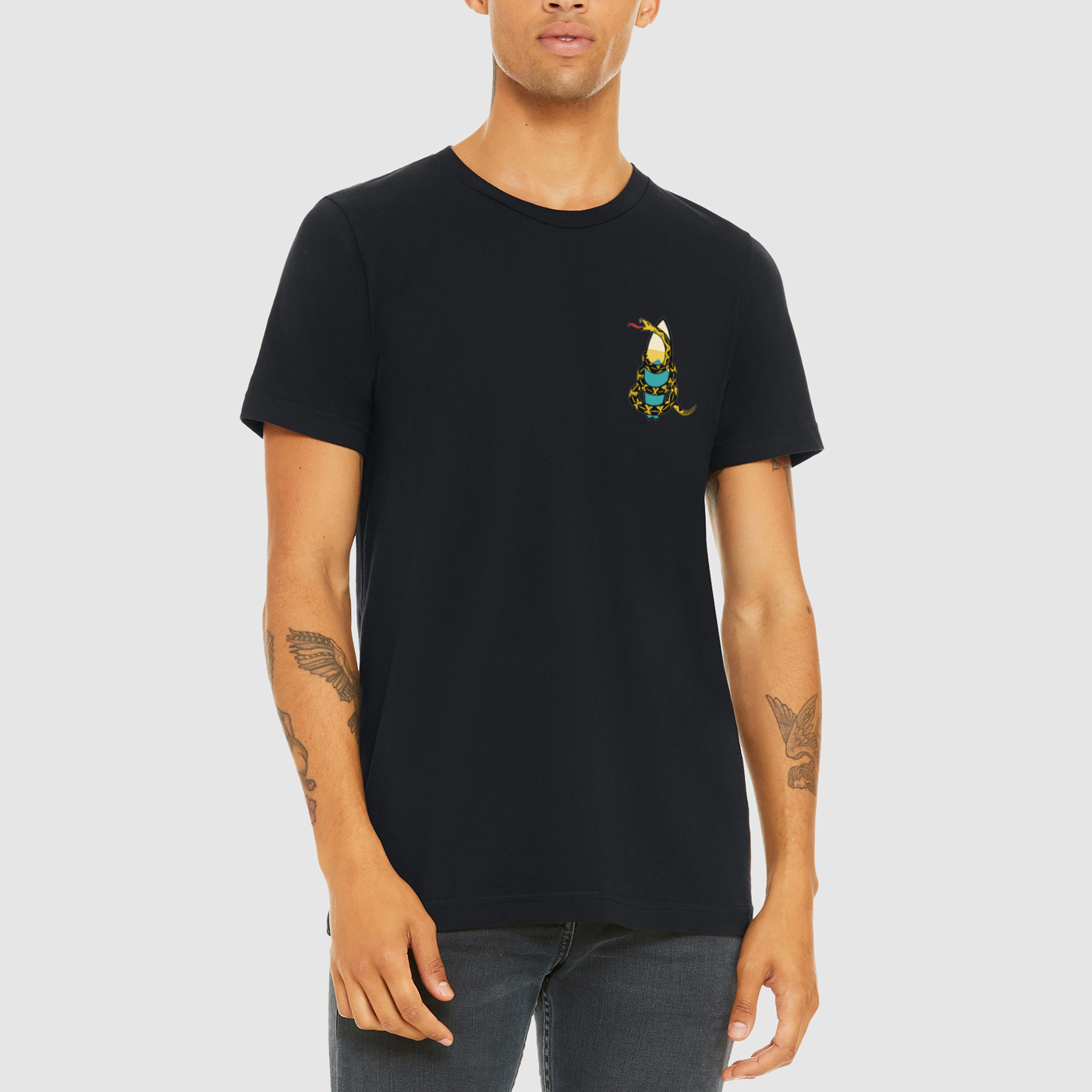 Crew tee don't drop in on me surf culture fashion