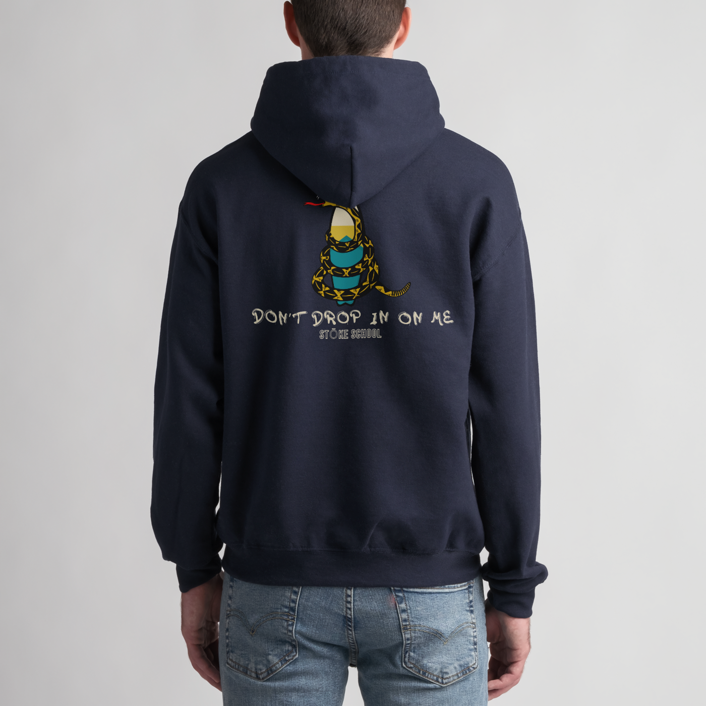 Unisex hoodie don't drop in on me OG snake surf culture fashion