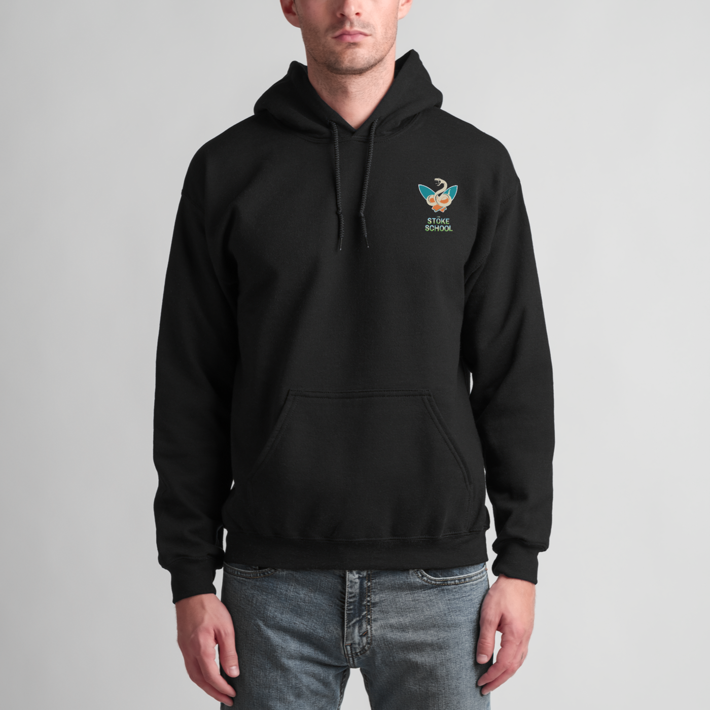 Unisex hoodie double snake surf culture fashion