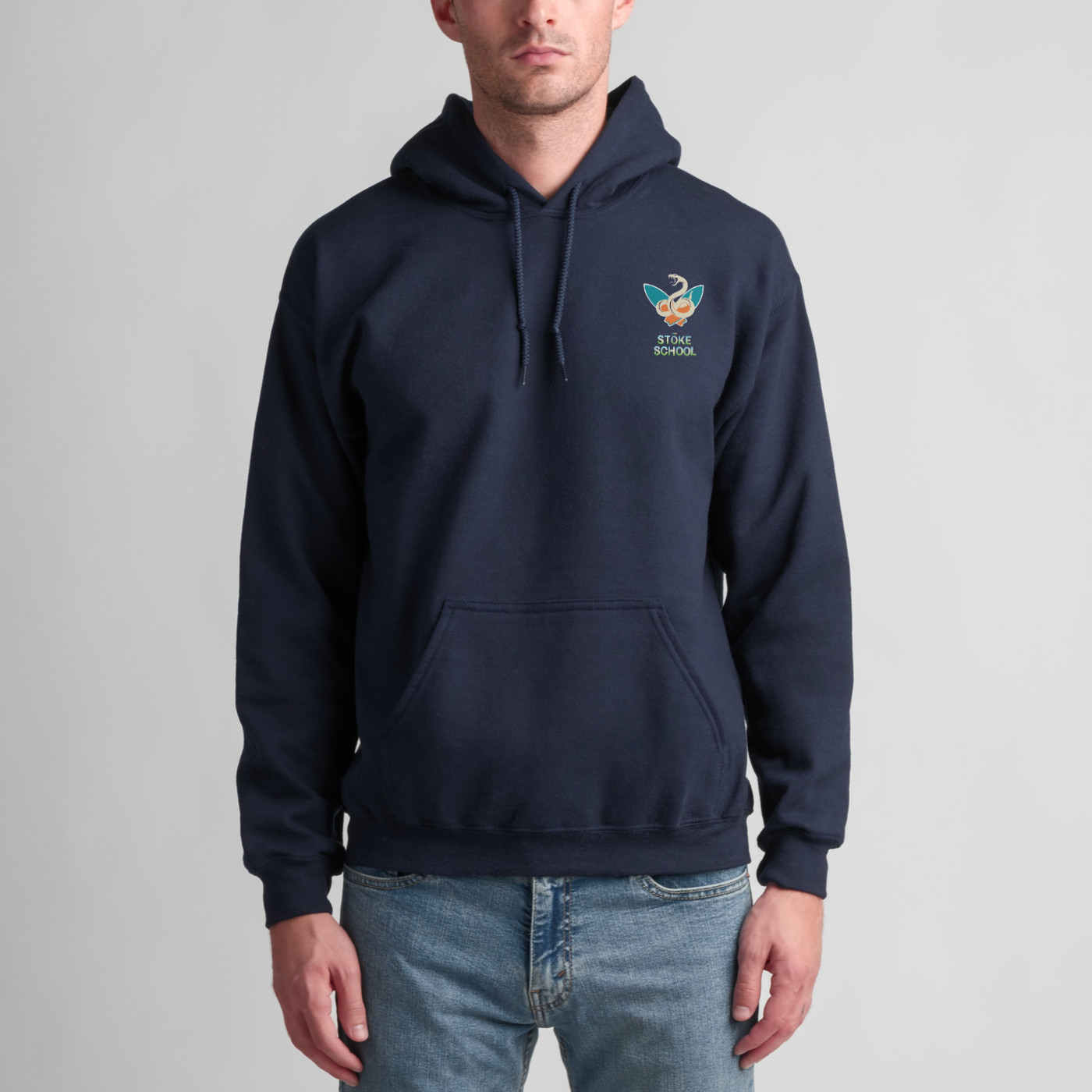 Unisex hoodie double snake surf culture fashion