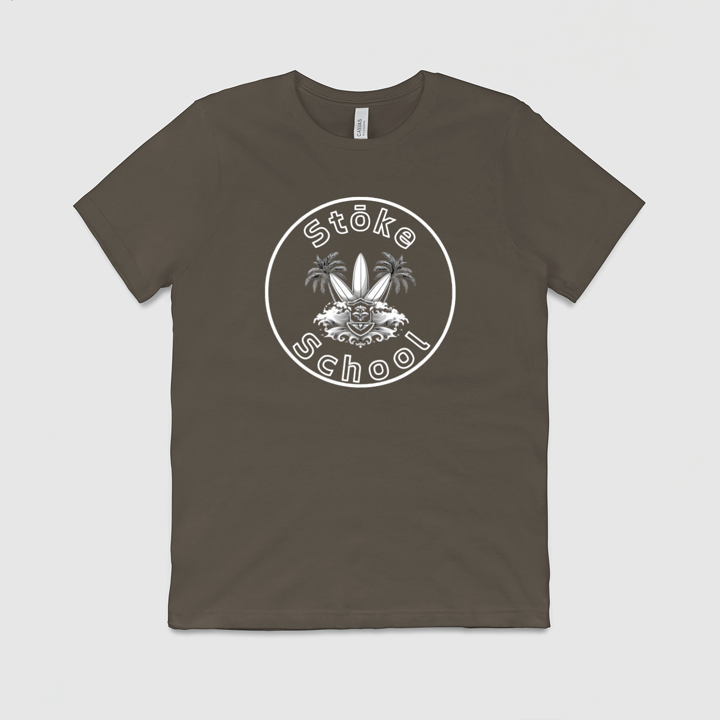 Crew Tee Stoke School Logo