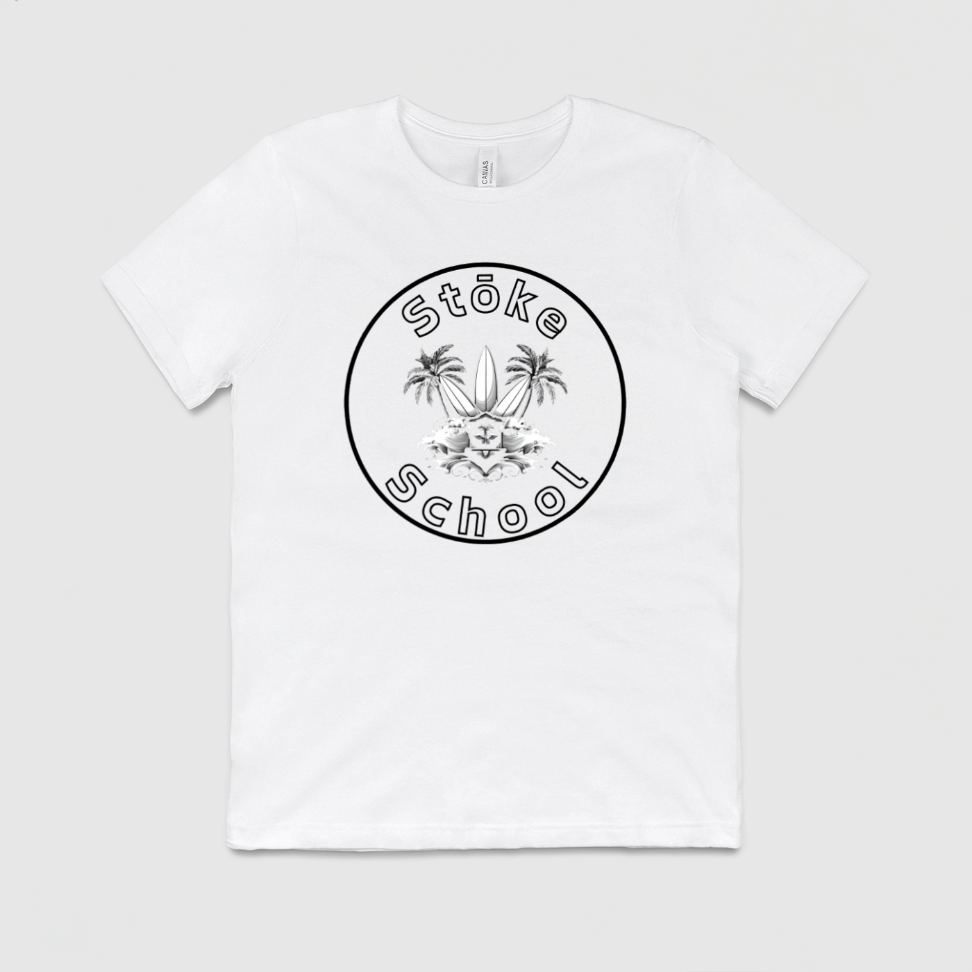 Crew Tee Stoke School Logo