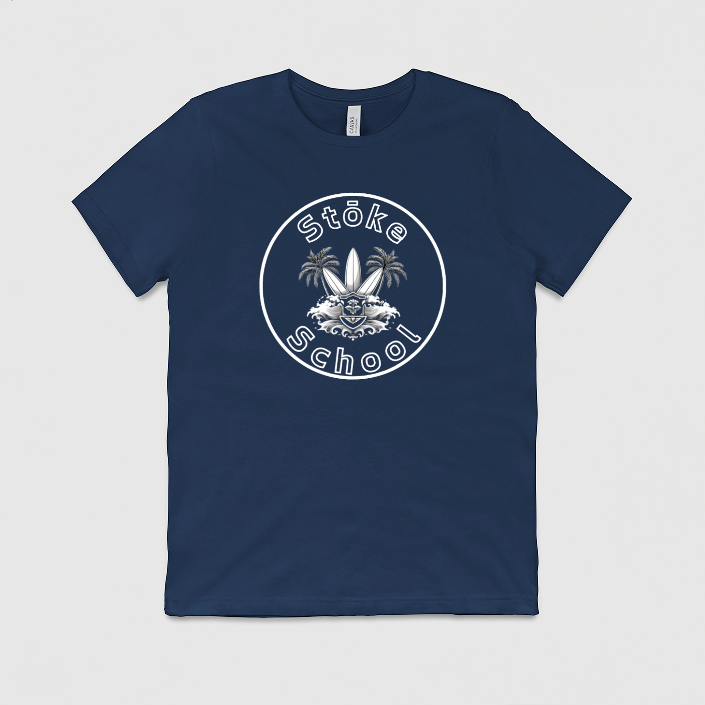 Crew Tee Stoke School Logo