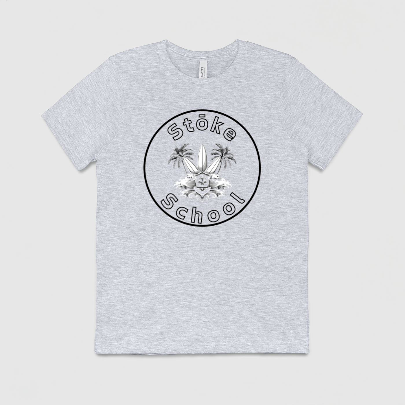 Crew Tee Stoke School Logo