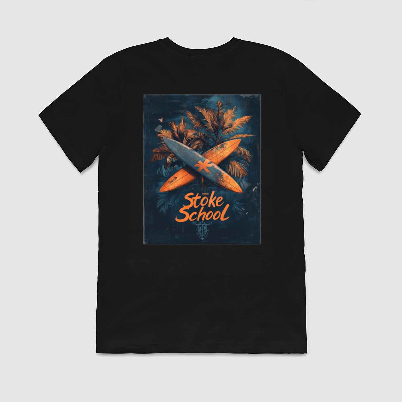 Crew tee stoke school graphic surf vibes culture fashion