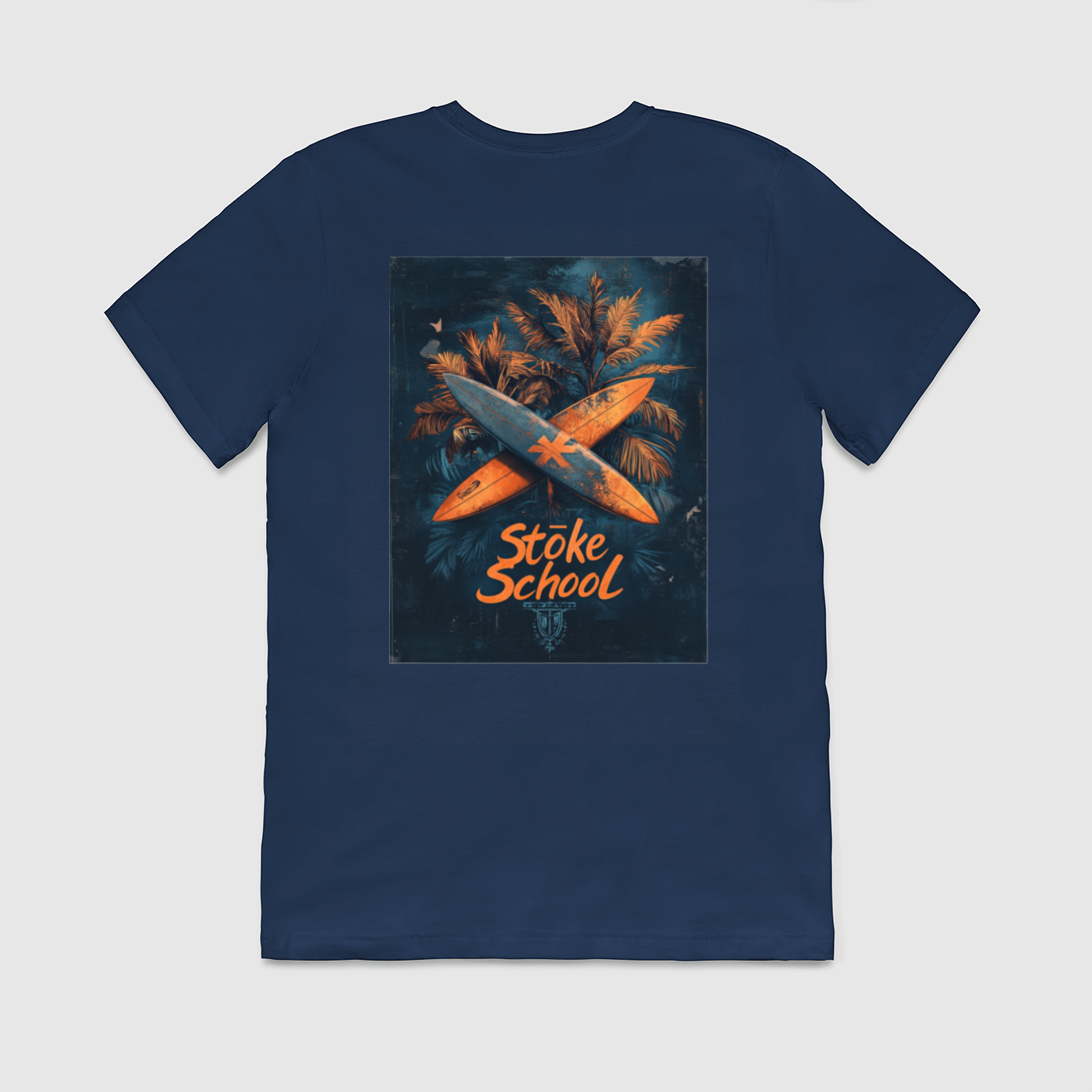 Crew tee stoke school graphic surf vibes culture fashion
