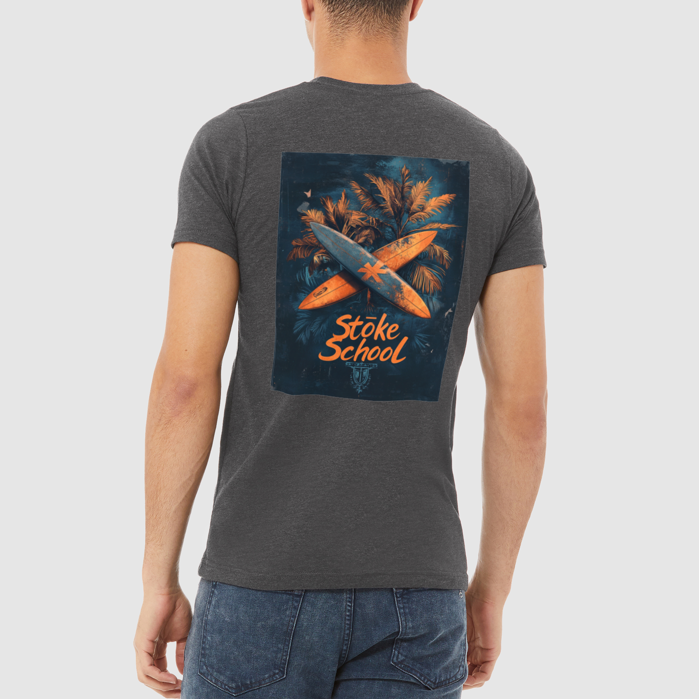 Crew tee stoke school graphic surf vibes culture fashion