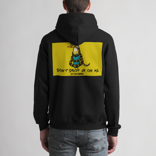 unisex hoodie don't drop in on me snake surf culture