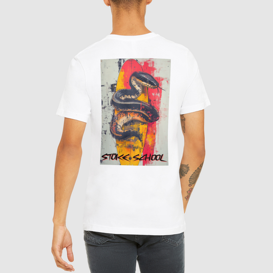 Crew tee Men's snake on board graphic surf vibes culture fashion