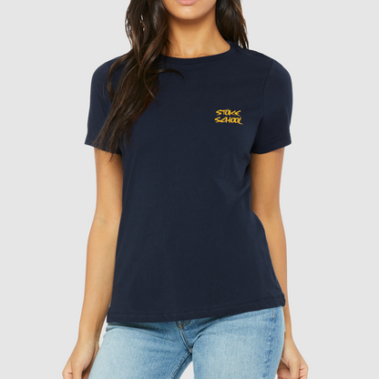Snake on Board Vintage Women's Crew Tee