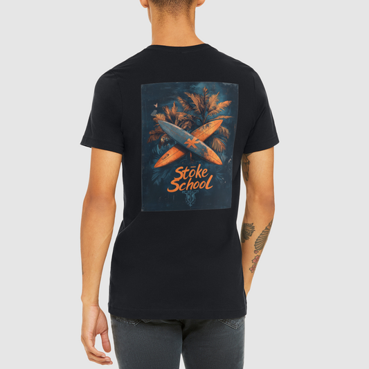 Crew tee stoke school graphic surf vibes culture fashion